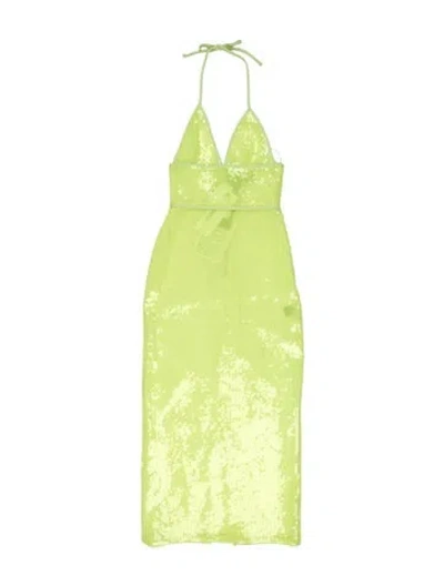 Pre-owned David Koma Halterneck Midi Length Dress W/ Tags In Green