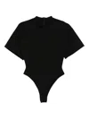 David Koma High-neck Bodysuit In Black