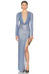 David Koma Jersey & Hotfix Gown