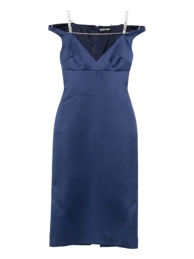 David Koma Kleid Mit Zierriemen In Blue