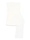 David Koma Asymmetric Lace Top Mini Dress In White