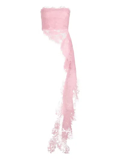 David Koma Lace Top In Pink