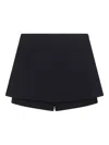 David Koma Layered Mini Skort In Black