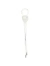 David Koma Leaf-patch Cord Bracelet In Silver