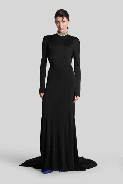 David Koma Long Dress In Black