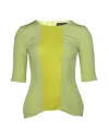 DAVID KOMA LONG-SLEEVE TOP IN GREEN POLYESTER