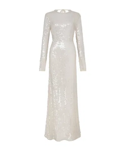 David Koma Long-sleeved Dress In White