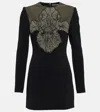 David Koma Iris Insert Minidress In Black