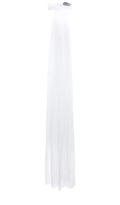 David Koma Maxi Tulle Scarf In 白色