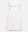 David Koma Minikleid Mit Mesh In White