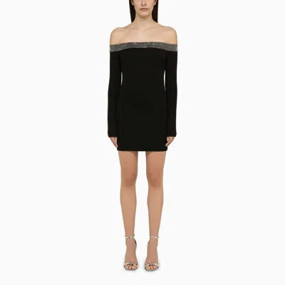 DAVID KOMA DAVID KOMA MINI DRESS WITH CRYSTALS