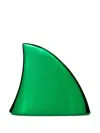 David Koma Mini Fin Clutch Bag In Green