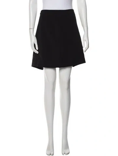 Pre-owned David Koma Mini Skirt In Black