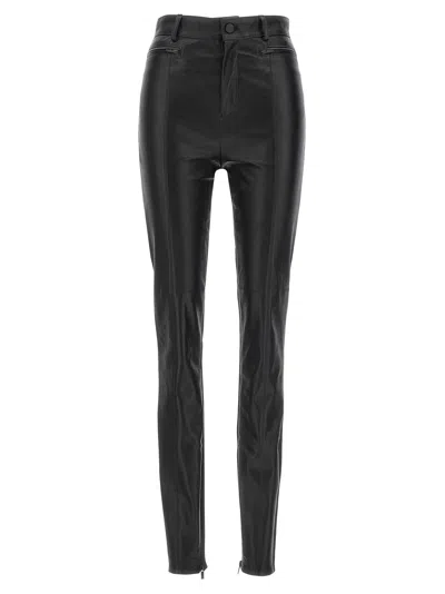 David Koma Napa Leather Leggings In Black