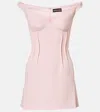 David Koma Off-shoulder Minidress In Pink