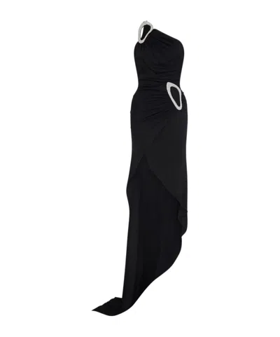 David Koma One-shoulder Dress In Black