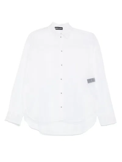 David Koma Organza Shirt In White