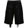 David Koma Bow-embellished Shorts In Black