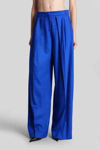 David Koma Pants In Blue