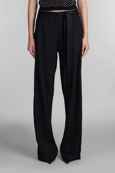 David Koma Woman Pants Black Size 8 Wool