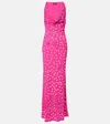 David Koma Polka-dot Gown In Pink