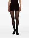David Koma Rhinestone-embellished Shorts In Brown
