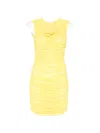 David Koma Ruched Mini Dress In Multi