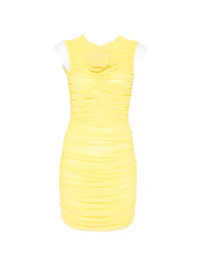 David Koma Ruched Mini Dress In Multi