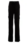David Koma Satin Cargo Pants Belt Loops