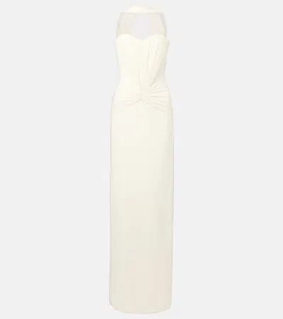 David Koma Scarf-detail Ruched Cady Cocktail Dress