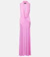 David Koma Semi-sheer Gown In Pink