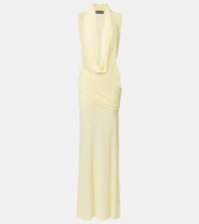 DAVID KOMA SEMI-SHEER GOWN