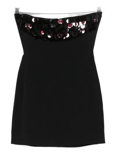 DAVID KOMA SEQUIN-EMBELLISHED STRAPLESS DRESS