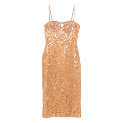 DAVID KOMA SEQUIN-EMBELLISHED MIDI DRESS