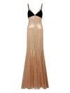 David Koma Sequinned Gown In Multi