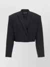 David Koma Short Blazer With Long Sleeves And Pockets