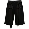 David Koma Bow-embellished Shorts In Black