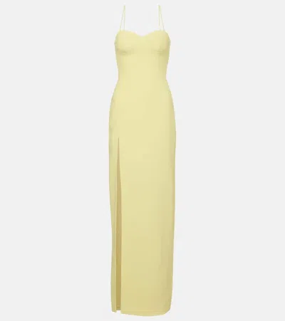 David Koma Side-slit Corset Gown