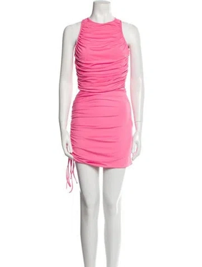 Pre-owned David Koma Skirt Set In Pink