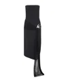 David Koma Sleeveless Midi Dress With Crystal Hummingbird