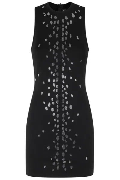 DAVID KOMA DAVID KOMA SPECKLED RHINESTONE EMBR MINI JERSEY