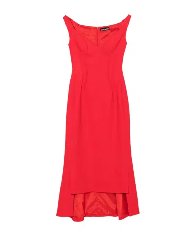 DAVID KOMA STRAPLESS DRESS
