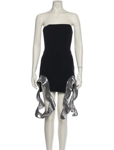 Pre-owned David Koma Strapless Mini Dress W/ Tags