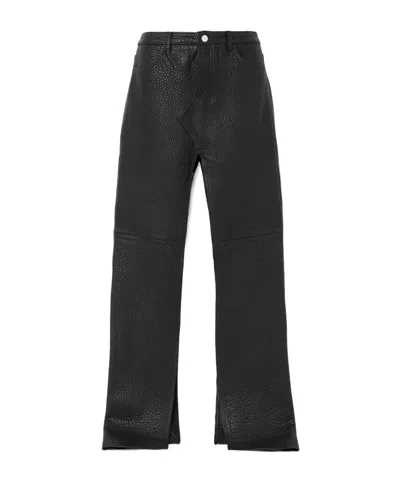 David Koma Textured Casual Trousers In Black