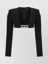 David Koma Top '3d Crystal Chain And Square Neck'