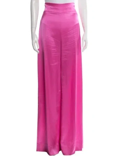 Pre-owned David Koma Wide Leg Pants In Pink
