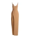 David Koma Woman Maxi Dress Beige Size 4 Acetate, Viscose, Elastane
