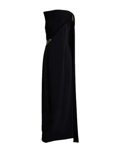 David Koma Woman Maxi Dress Black Size 6 Viscose, Acetate, Elastane