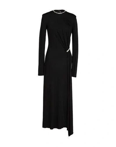 David Koma Woman Maxi Dress Black Size 6 Viscose, Glass