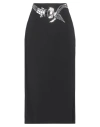 David Koma Woman Maxi Skirt Black Size 10 Acetate, Viscose, Elastane In Black